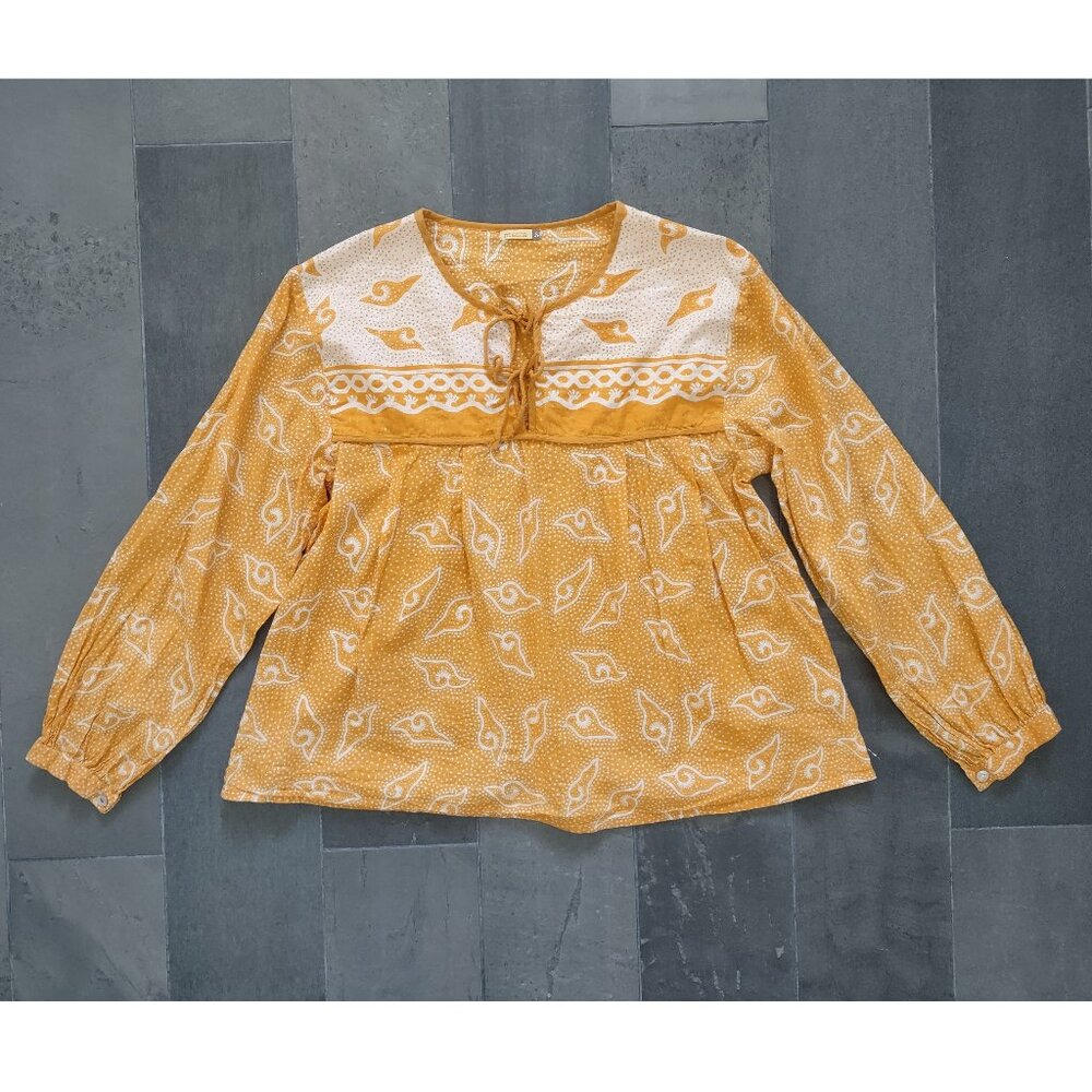 Matta NY Zaira boho peasant top - S - ochre